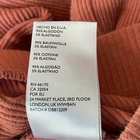 Free People Beach Saturday night ribbed knit wide leg Pants 47272 - Picture 10 of 11